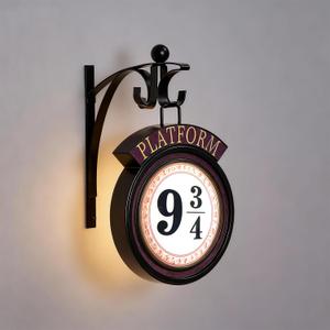 Platform 9 3/4 Night Light, 16-Color Changing LED Wall Lamp with Remote Control,Decorative Light for Bedroom, Nursery, Game Room, Unique Gift