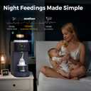 MOMFANN Automatic Baby Formula Maker Fast Formula Dispenser for Instantly Mixing Warm Bottles with Precise Powder & Water Ratio, 3 Temp Settings, One-Touch Clean, Fits Most Bottles & Formula Brands