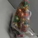 92ct Christmas Tree Decoration Set - Shatterproof Christmas Baubles with Strings for Wreath, Garland & Party Decoration, Red-Green