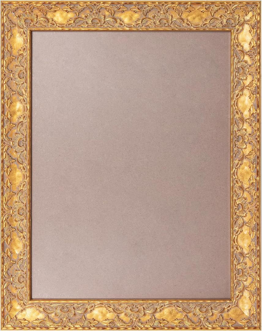 Bronze 12x16 inch Frames: Picture Frame for Wall Art Decor, Classic Frame for Painting frame, Artwork, Home Decor, Wooden Frames 12x16 with Acrylic Glass and Backing
