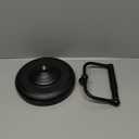 Gatco 1436MX, Freestanding Toilet Paper Holder, 22 H, Matte Black/Floor Standing Weighted Base Toilet Paper Holder Stand