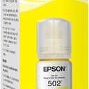 EPSON 502 EcoTank Ink Ultra-high Capacity Bottle Yellow Works with ET-2750, 2760, 2850, 3750, 3760, 3850, 4850, and other select models