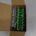 TURNMEON 2 Pack St. Patrick's Day Decorations Green Shamrock Lights, Total 28FT 80LED Battery Operated Lucky Shamrocks Lights for Irish Saint Patricks Day Decor Indoor Home Bedroom Party