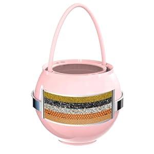 Beati Faucet Bath Filter for Tub - Kinder Water Filter for Bathtub, Hard Water Softener to Remove Lead, Chlorine and Fluoride, Improve Skin, Hair and Nails Condition, Pink