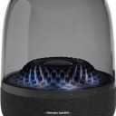 Harman Kardon Aura Studio 4 - Bluetooth Home Speaker - Superior Sound Performance - 5 Diamond-Effect Lighting Themes - Made with Recycled Materials,  Black, 100 watts