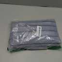 decorUhome Cozy Faux Fur Spring Throw Pillow Covers 20x20 Set of 2 Decorative Soft Plush Striped Modern Farmhouse Boho Couch Pillow Cases with Velvet Back for Sofa Bed Living Room, Grey Blue