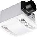 Tech Drive Bathroom Exhaust Fan With light,Very Quiet 90 CFM,1.5 Sone, E26 LED blub 3000K 800LM,Ceiling Mounted Ventilation Fan,Easy to Install,White Plastic Grille
