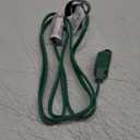 PLUGTUL Indoor Green Extension Cord 6 Feet, 3-Outlet Household Extension Cord, 2 Prong, 16 Gauge, 3 Polarized Outlets with Safety Cap Protect for Home Office, 16/2 SPT-2 ETL Listed