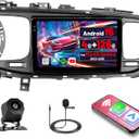 [4G+128G] Android 15 Car Stereo for Kia K5 Optima 2013-2015 with Wireless Carplay/Android Auto, 9 Inch HD Touchscreen Car Radio with GPS WiFi Bluetooth FM/RDS EQ SWC Backup Camera MIC