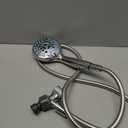 Hotel Spa AquaCare High Pressure 8-mode Handheld Shower Head, Anti-clog Nozzles, Built-in Power Wash to Clean Tub, Tile & Pets, Extra Long 6 ft. Stainless Steel Hose, Wall & Overhead Brackets (Satin Nickel)