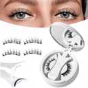 Ginani Magnetic Eyelashes with Applicatorï¼ŒEyelashes Without Eyeliner Natural Reusableï¼ŒMagnetic Lashes Kit Easy to Wear and Remove