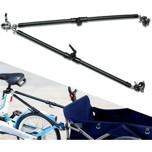 Bike Trailer Hitch Connector with Quick Release Clamps for Cargo Trailers