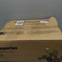 LZNIOZ Clothes Rack for Hanging Clothes, Double Rods Clothing Rack with 3 Tier Storage Shelves, Multifunctional Heavy Duty Clothes Rack with Hooks for Bedroom, Laundry, Living Room (Modern, White)