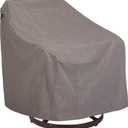 Modern Leisure Garrison Swivel Lounge Patio Chair Cover - Weather-Resistant Fabric - Outdoor Furniture Protection Perfect for Patio, Deck, and Porch - 37.5" L x 39.25" W x 38.5" H - Heather Grey