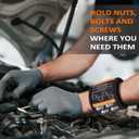 Wristband for Holding Screws Nails, Drill Bits Tool Belts for Men,Durable Nylon Gadgets for Men,Stocking Stuffs Gifts for Dad, Husband,Friends(Txet:MAGN MASTER OF MAGN)