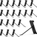 HUHOLE 50 Pack Gridwall Hooks 4 Inch Black Metal Display Hangers for Wire Grid Panel Heavy Duty Retail Store Fixtures, Garage Organizer, Craft Fair & Jewelry Rack (20lbs Capacity)