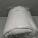 Cloud-Like Queen Mattress Topper - 100% Cotton Top Mattress Pad for Back Pain Relief - Breathable & Naturally Cooling for Hot Sleepers, White