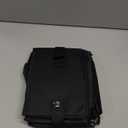 Portable Cat Travel Litter Box with Zipped Lid, Foldable Travel Litter Box, No Leakage, No Smell, Waterproof, Easy to Carry, Easy to Use in Hotels, Car (Dark Black)