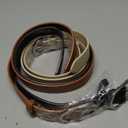 VONMELLI 3 Pack Women's Belts for Jeans Pants Fashion Gold Buckle Ladies Dress Belt, B-black+brown+beige Silver Buckle, S: Fit Waist Size 25-31 Inches