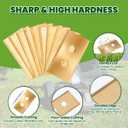 Huazu Replacement Blades for Mammotion Luba & Yuka All Series, 36pcs Titanium-Coated Robotic Replacement Lawn Mower Blades with Washers & Screws