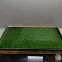 Dog Grass Large Potty Patch, Dog Litter Boxes Artificial Grass Bathroom Turf for Pet Training, Washable Puppy Pee Pad, Perfect Indoor/Outdoor Portable Potty Pet Loo (Tray system-35"X22.6")