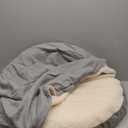 Snoozer Cozy Cave Dog Bed - Indoor Dog Bed with Cover Cave, Covered Calming Burrow for Medium & Large Sized Pets with Blanket Attached, Enclosed, Removable Washable Cover - XL, Heather Gray