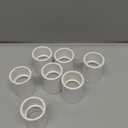 7 Pcs PVC Pipe Fitting Coupling Adapter (Socket x Socket) for Furniture Grade DIY PVC Connection Garden Shelf, White