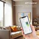 WiFi Smart Curtain Track, Electric Curtains with Remote Compatible with Alexa & Google Home, Tuya App Control, Motorized Track for Automatic Curtains (2.1M (82.6inch))