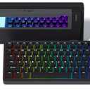 Womier SK75 75% Keyboard with Full Aluminum Wireless Mechanical Gaming Keyboard, VIA Custom Pre-lubed POM Switches RGB Creamy Gaming Key Board, 3-Modes Gasket Hot Swappable, Black