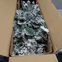 4.5-ft Pencil Flocked Silver Artificial Christmas Tree