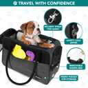 PetAmi Dog Purse Carrier for Small Dogs, Airline Approved Soft Sided Pet Carrier with Pockets, Ventilated Dog Carrying Bag for Puppy Cat, Dog Travel Supplies Bag, Sherpa Bed, Max 12 lbs, Dark Gray