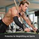 Elbow Compression Sleeve - Soft Tennis & Golfers Elbow Brace for All Day Comfort, Full Arm Coverage for Complete Support, Medium