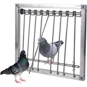 1PC Bird Cages Trap Stainless Steel Pigeon Trap Door Wire Bars Frame Entrance U-Trap for Pigeon Birds House Door (29 * 26 cm) (11.4"L x 10.2"W x 2.0"H)