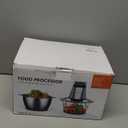 KOIOS Food Processor, 500W Electric Food Chopper with 2 Bowls (8 Cup+8 Cup) & 2 Bi-Level Blades&, Small Electric Grinder Meat Processor for Nuts, Meat, Onion, Garlic, Baby Food, Black