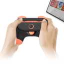 CUIYKAI 2 Pack Grips Kit Compatible with Nintendo Switch2 for Joy Con, One-Touch Quick-Release Design, Wear-resistant Handle Kit for Switch2 Joy Cons Controller, 2 Pack (Red and Blue)