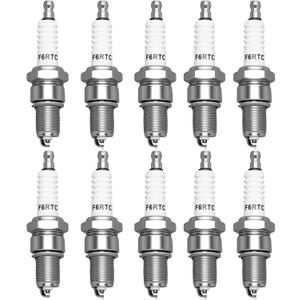 F6RTC Spark Plug 10 Pack, Spark Plugs for Champion RN9YC RN10YC for NGK BPR6ES Spark Plug for Bosch WR6DC WR7DC Spark Plugs for MTD 951-10292 751-10292 Engine Snow Blowers Lawn Mower Generator