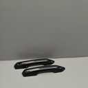 ABS Exterior Side Door Handles Decoration Trim Cover Accessories for 2024 2025 2026 Ford Mustang (Carbon Fiber Style)