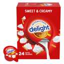 International Delight Coffee Creamer Singles, Sweet & Creamy, Shelf Stable Flavored Creamer, 24 Ct, 16 FL Oz, Pre-Portioned Creamers (EXP 10/29/25)