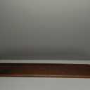 KIVY Dual Monitor Riser with Integrated Metal Shelf - Wooden desk shelf for top of desk - Wood monitor stand for desk 2 monitors / tv - Dual monitor stand riser for desk - Large walnut monitor stand