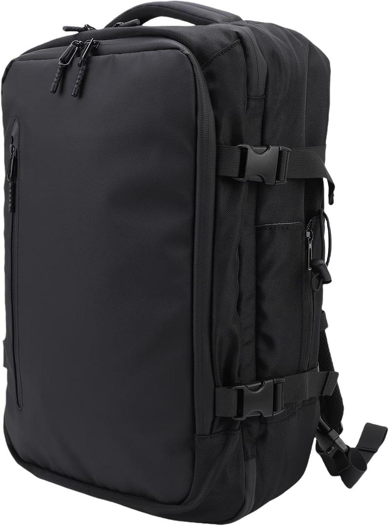 Pwshymi Vacuum Compression Business Backpack with 50% More Packing Capacity for 19 Inch Laptop, Splashproof Travel Bag for Men Women