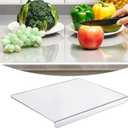 Clear Acrylic Cutting Board with Counter Lip  18 x 14 Non-Slip Kitchen Countertop Protector, Durable & Easy to Clean Cutting Board