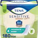 TENA Sensitive Care Incontinence Pads, Bladder Control & Postpartum for Women, Moderate Absorbency, Long, 180 Count