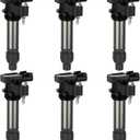 Pack of 6 Ignition Coil Packs for Cadillac CTS SRX XTS for Chevy Camaro Equinox Impala for GMC Terrain for Pontiac for Saturn for Suzuki V6 3.0L 3.2L 3.6L OE Numbers UF569 C1555 D515C 12590990