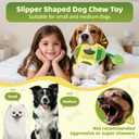 2 x Squeaky Dog Toys, No Stuffing Interactive Dog Chew Toys Built-in Squeaker and Crinkle Paper Sounds Snuffle Foraging Instinct Training Puppy Chew Toys for Small Medium Dogs