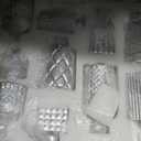 Yaomiao 30 Pcs Vases Bulk Colored Flower Glass Bud Vases Valentine Vintage Colored Glass Bottles Colorful Rustic Embossed for Home Wedding Table Decorations Gifts(Silver Series)