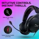 HyperX Cloud Stinger 2 Gaming Headset, DTS Headphone:X Spatial Audio, Lightweight Over-Ear Headset with mic, Swivel-to-Mute Function, 50mm Drivers, PC Compatible, Black