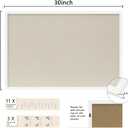 DAHAPYBOO Cork Board with Linen White,Bulletin Board 30"x20" Hanging Corkboards for Office Home School Message Board or Vision Board Decoration.