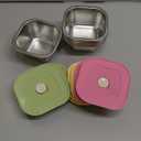 8 Pack 24oz 304 Sandwich Containers Stainless Steel Sandwich Box with Airtight Lids Reusable Metal Food Storage Container Lunch Boxes Freezer Dishwasher Safe for Fruits Snacks Picnic