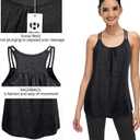 Hibelle Womens Scoop Neck Cute Racerback Yoga Workout Tank Top