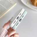 Skyseaco for iPhone 13 Case Cute Hibiscus Phone Case Flower Design Soft Slim TPU Shockproof Camera Protection Phone Cover for Women Girls - Green